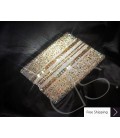 パラレル結晶スワロフ スキー iPad 2 新しい iPad ケース - ゴールド