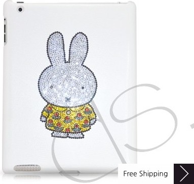 Cute Miffy Swarovski Crystal iPad 2 New iPad Case