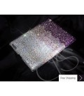 グラデーション結晶スワロフ スキー iPad 2 新しい iPad ケース - パープル