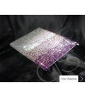 Gradation Swarovski Crystal iPad 2 New iPad Case - Purple