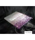 グラデーション結晶スワロフ スキー iPad 2 新しい iPad ケース - パープル