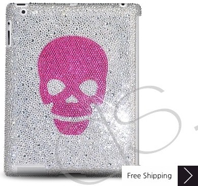 Red Skull Swarovski Crystal iPad 2 New iPad Case