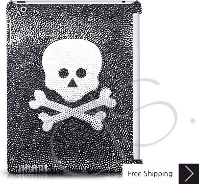Crossed Skull Swarovski Crystal iPad 2 New iPad Case