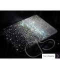 グラデーション結晶スワロフ スキー iPad 2 新しい iPad ケース - ブラック