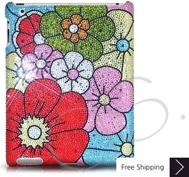 Bouquet Swarovski Crystal iPad 2 New iPad Case