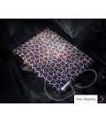 Leopard Swarovski Crystal iPad 2 New iPad Case - Purple