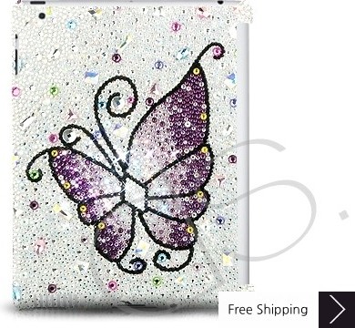 Butterfly Fantasy Swarovski Crystal iPad 2 New iPad Case
