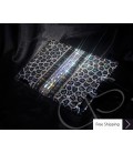 ストライプ プリント スワロフ スキー クリスタル iPad 2 新しい iPad ケース