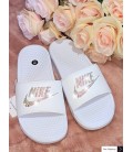 bling nike slides white