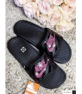 Bling Swarovski Nike Slide Sandals - Black