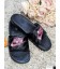 bling nike slides black