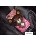 Bear 3D Crystallized Swarovski iPhone 4 Case - Brown