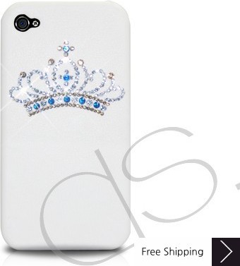  PRINCESS CRYSTALLIZED SWAROVSKI IPHONE 4 CASE - WHITE