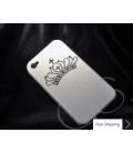  PRINCESS CRYSTALLIZED SWAROVSKI IPHONE 4 CASE - WHITE