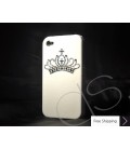  PRINCESS CRYSTALLIZED SWAROVSKI IPHONE 4 CASE - WHITE