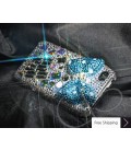 Cubical Ribbon Crystallized Swarovski iPhone 4 Case - Blue