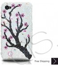 Plum Flower Crystallized Swarovski iPhone 4 Case