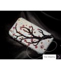 梅の花シャネルクリスタルスワロフ スキー iPhone 4 ケース