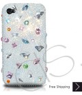 Disperse Bling Swarovski Crystal iPhone 14 Case iPhone 14 Pro and iPhone 14 Pro MAX Case - Pink
