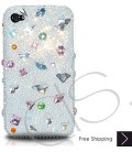 Disperse Bling Swarovski Crystal iPhone 16 Case iPhone 16 Pro and iPhone 16 Pro MAX Case - Pink