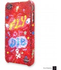 Fly Or Die Bling Swarovski Crystal iPhone 15 Case iPhone 15 Pro and iPhone 15 Pro MAX Case