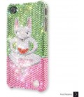 Watermelon Lemur Bling Swarovski Crystal iPhone 15 Case iPhone 15 Pro and iPhone 15 Pro MAX Case