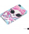 Skullily クリスタル iPhone 4 と 4 s の iPhone ケース