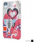 Feminine Bling Swarovski Crystal iPhone 15 Case iPhone 15 Pro and iPhone 15 Pro MAX Case