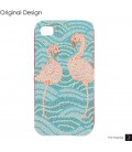 Flamingos Crystal iPhone 4 and iPhone 4S Case