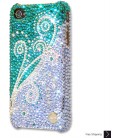 Dancing Green Bling Swarovski Crystal iPhone 16 Case iPhone 16 Pro and iPhone 16 Pro MAX Case