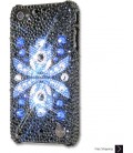 Flor Azul Bling Swarovski Crystal iPhone 15 Case iPhone 15 Pro and iPhone 15 Pro MAX Case