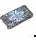 Flor Azul Crystal iPhone 4 and iPhone 4S Case