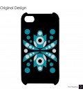 Flor Azul Crystal iPhone 4 and iPhone 4S Case