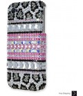 Leopard Stripe Bling Swarovski Crystal iPhone 13 Case iPhone 13 Pro and iPhone 13 Pro MAX Case
