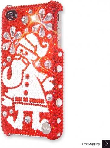 Snowflake Santa Crystal Phone Case