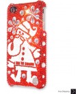 Snowflake Santa Bling Swarovski Crystal iPhone 16 Case iPhone 16 Pro and iPhone 16 Pro MAX Case