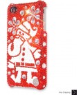 Snowflake Santa Crystal Phone Case