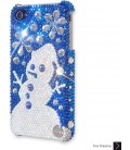 Snowflake Snowman Bling Swarovski Crystal iPhone 15 Case iPhone 15 Pro and iPhone 15 Pro MAX Case