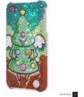 天使のクリスマス ツリー ブリンブリンスワロフ スキー iPhone 8 と iPhone 8 プラスの場合