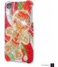The Gingerbread Cookie Bling Swarovski Crystal iPhone 15 Case iPhone 15 Pro and iPhone 15 Pro MAX Case