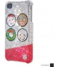Happy Santa Bling Swarovski Crystal iPhone 13 Case iPhone 13 Pro and iPhone 13 Pro MAX Case