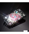Glowing Hearts Crystal Phone Case