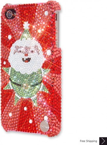 Cute Santa Crystal Phone Case