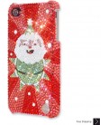 Cute Santa Bling Swarovski Crystal iPhone 15 Case iPhone 15 Pro and iPhone 15 Pro MAX Case