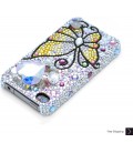 Butterfly Heart Crystal Phone Case